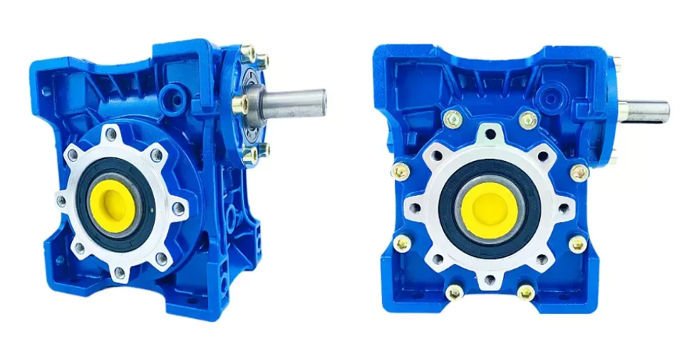 EPNRV040 shaft-input aluminium worm gear reducer front view