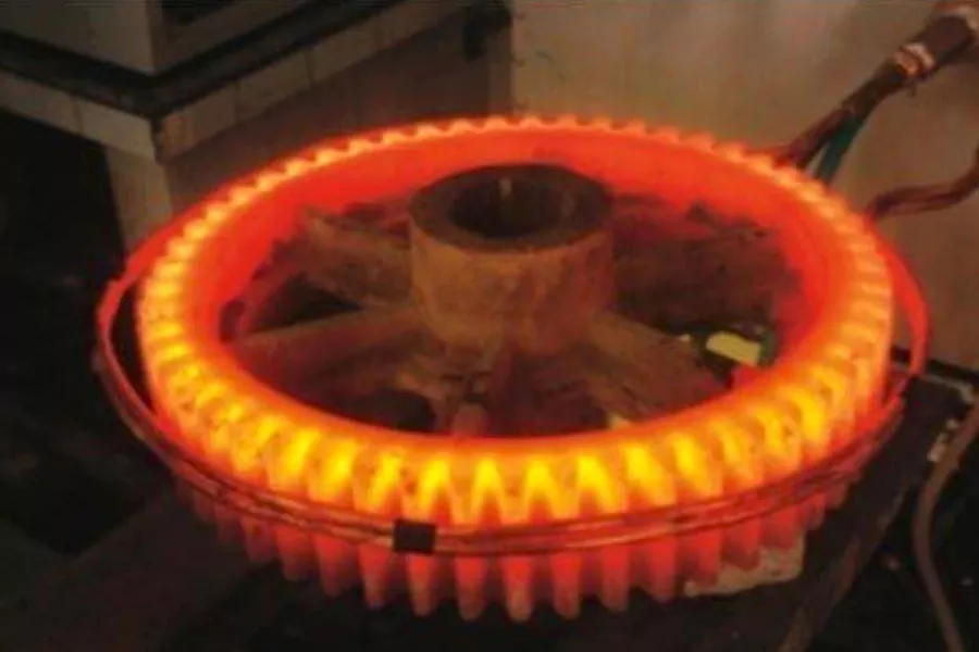 carburizing heat treatment of worm shaft for gate actuator gearboxes