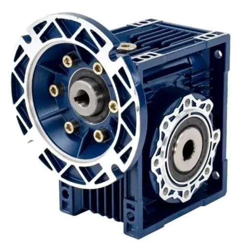 compact NMRV worm gearbox for AGV mobile robot drive wheel application