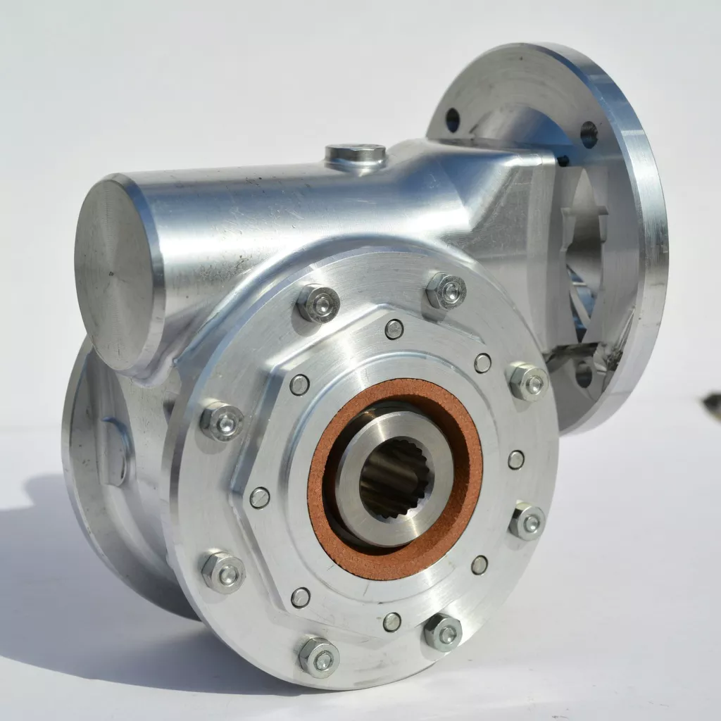 EP-SSVF50 stainless steel worm gear reducer side view